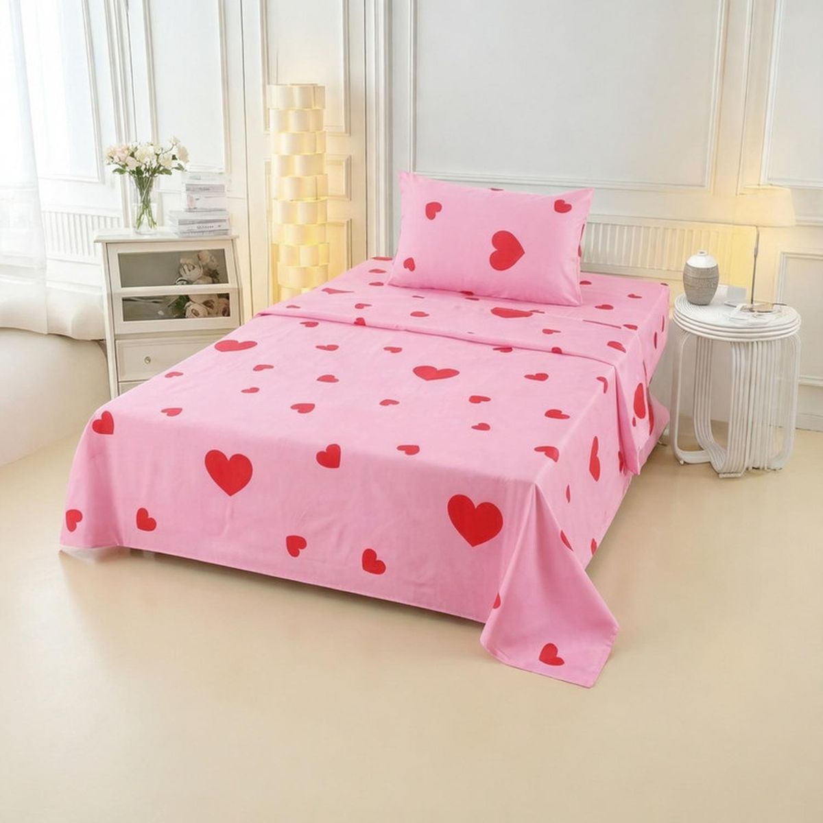 GENERICO - Juego De Sabanas Genericas De 1 Plaza + 1 Funda De Almohada - Multicolor - 1 Plaza
