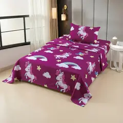 GENERICO - Juego De Sabanas Genericas De 1 Plaza + 1 Funda De Almohada - Multicolor - 1 Plaza