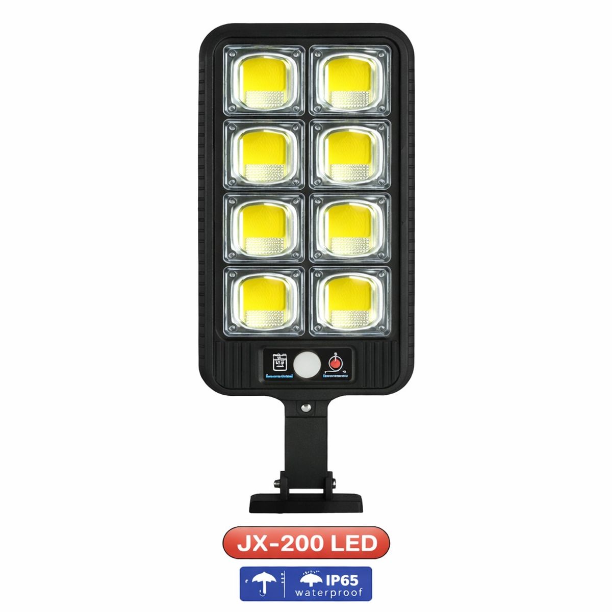 GENERICO - Lámpara Foco Solar Exterior 8 Luces De 200 Led Hogar