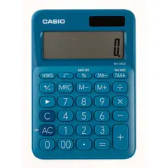 CASIO - CALCULADORA MS20UC-BU SOLAR 12 DIGITOS CON HMS Y TAX