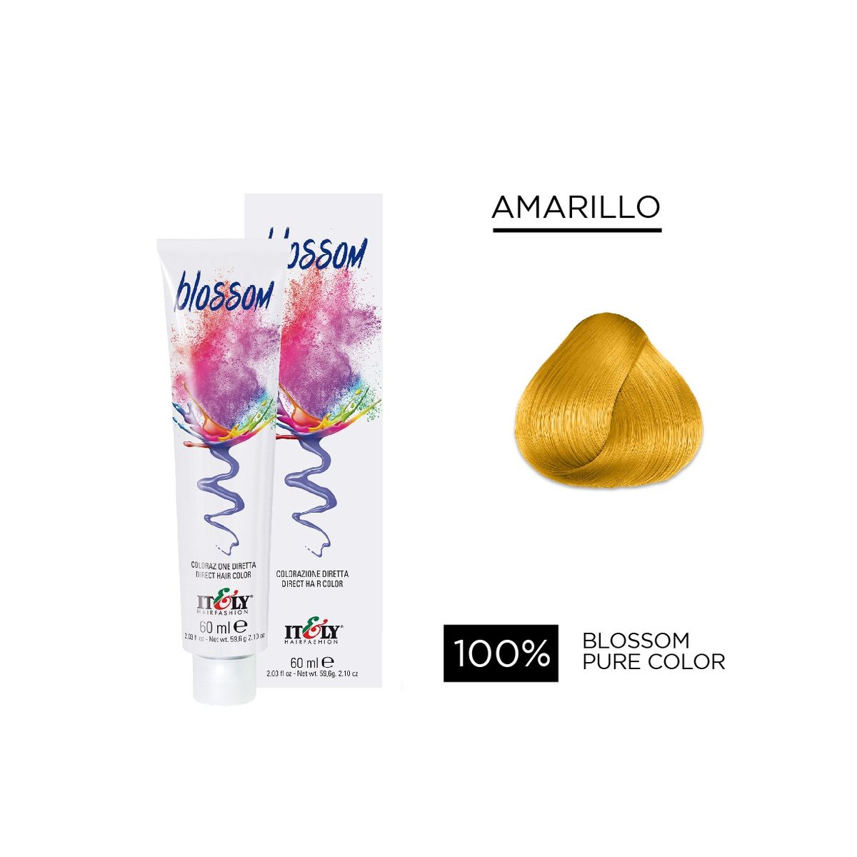 GENERICO - Tintura Itely Blossom Coloración Fantasía 60ml Amarillo