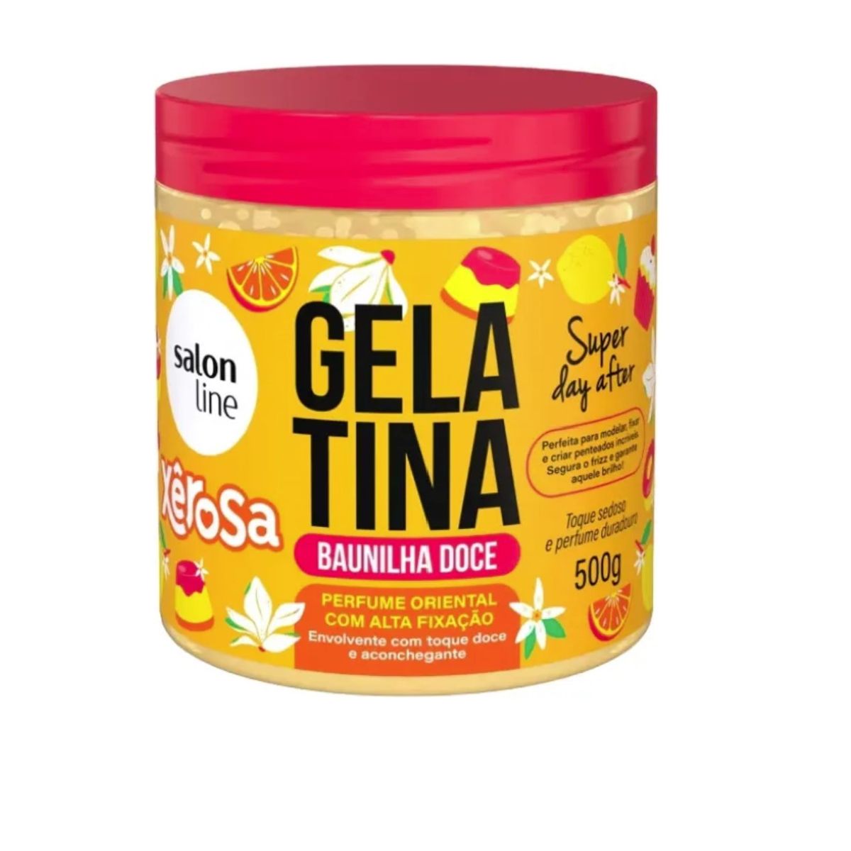 SALON LINE - GEL ALTA FIJACION PERFUMADO VAINILLA DULCE SALON LINE 500G