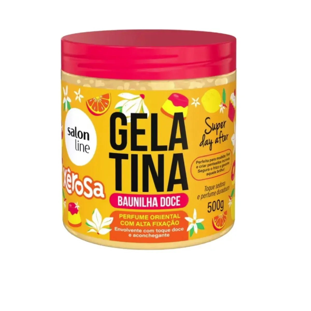 SALON LINE - GEL ALTA FIJACION PERFUMADO VAINILLA DULCE SALON LINE 500G