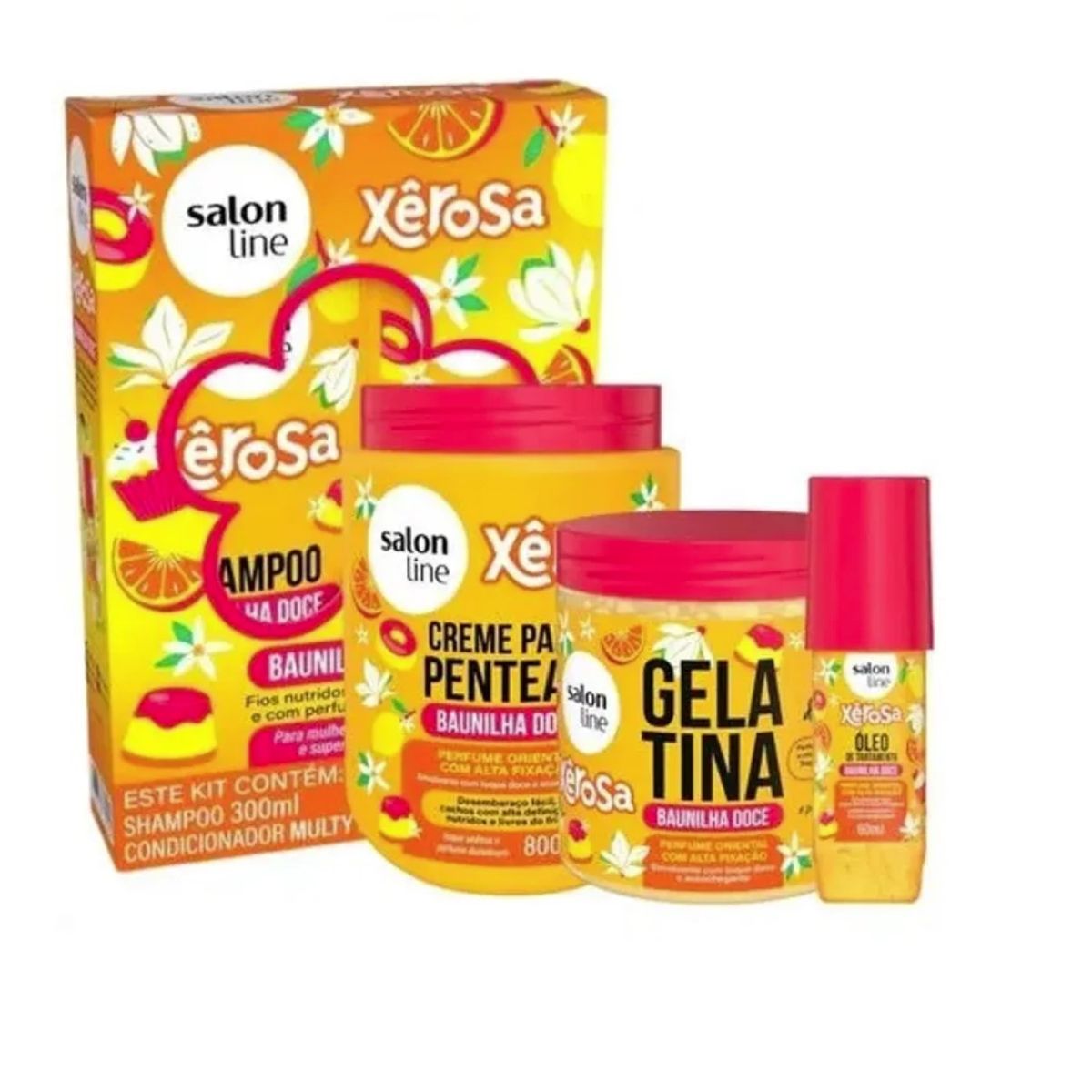 SALON LINE - GEL ALTA FIJACION PERFUMADO VAINILLA DULCE SALON LINE 500G