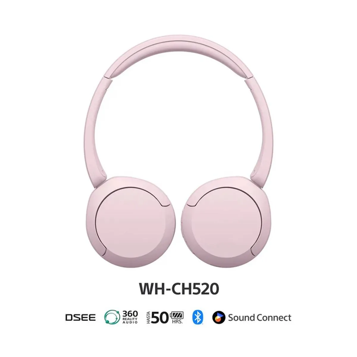 SONY - Audífonos Inalámbricos Sony WH-CH520 Rosado