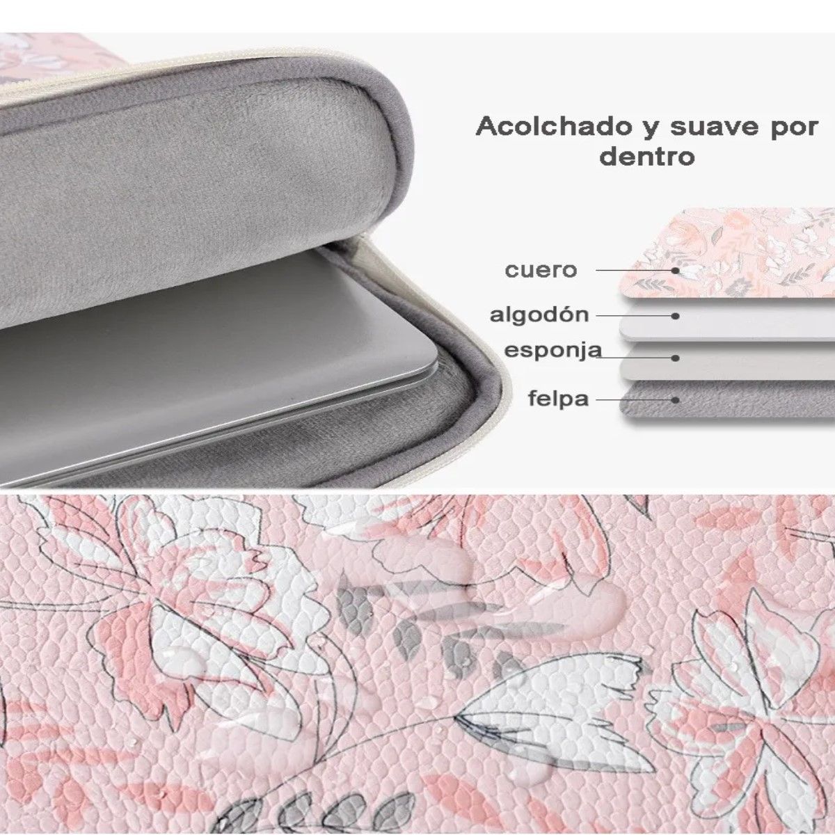 GENERICO - Funda Maletín De Cuero Para Notebook 14 15.6 - Impermeable BELUG
