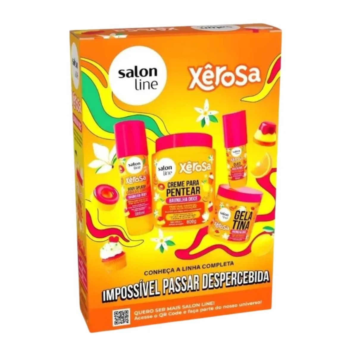 SALON LINE - KIT SHAMPOO Y ACOND VAINILA DULCE SALON LINE 500ML NUTRICIÓN AROMÁTICA GOURMAND Y SISTEMA MULTY 4EN1