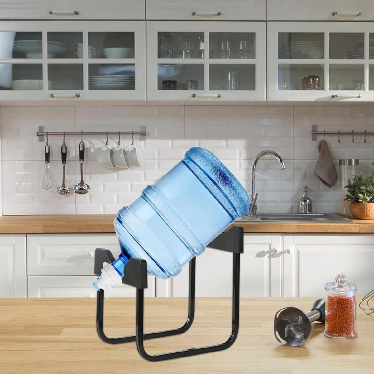 GENERICO - Soporte Rack Para Bidón De Agua + Boquilla