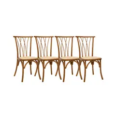 HABITA2 CHILE - Pack 4 Silla Amelia de Madera