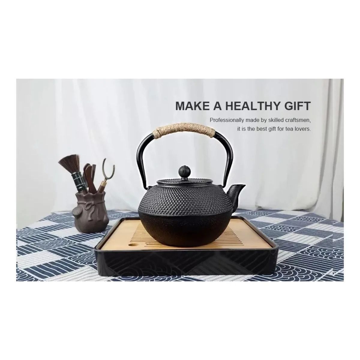 GENERICO - Tetera Hierro Fundido Japonesa Con Infusor Acero Teteras Té Negro BELUG