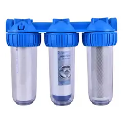 GENERICO - Filtro Agua Triple Anti Sarro Ablandador 10 Pulgadas