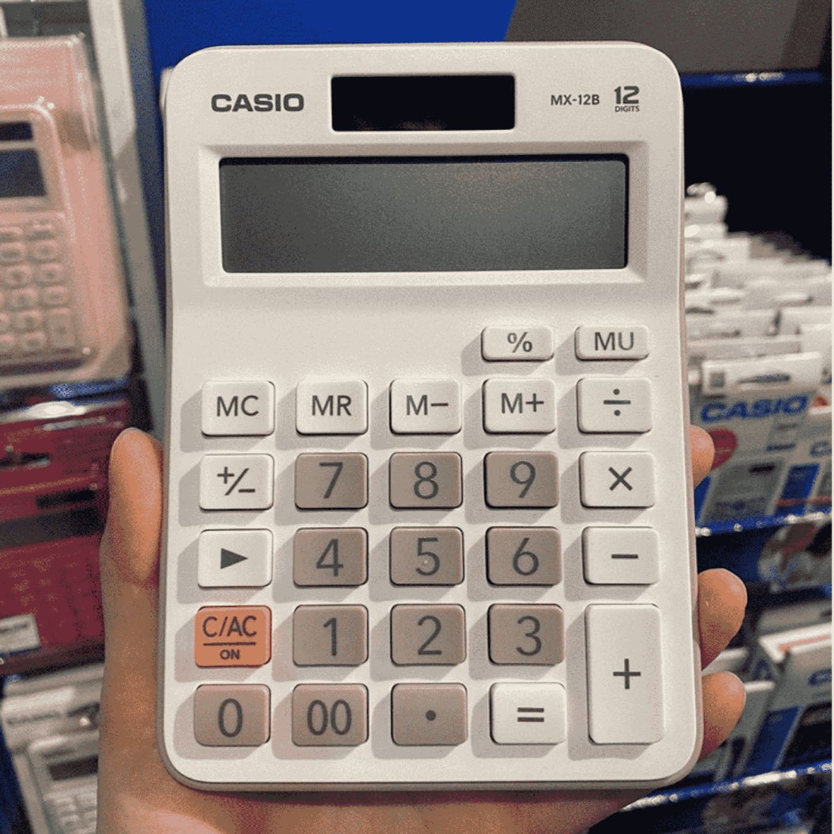 CASIO - CALCULADORA CASIO MX12B -WE SOLAR 12 DIGITOS