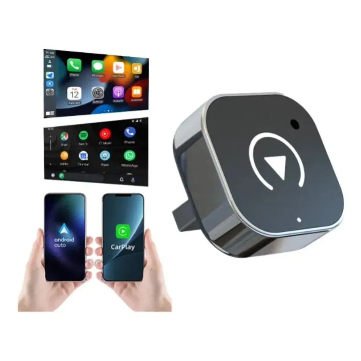 GENERICO - Carplay Adaptador Inalámbrico Y Android Auto Converter 2en1