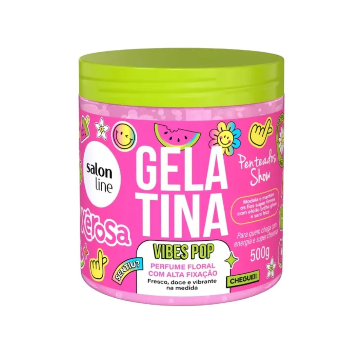 SALON LINE - GEL ALTA FIJACION PERFUMADO VIBES POP SALON LINE 500G
