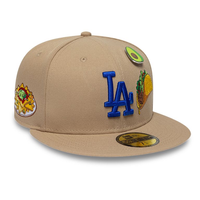 Gorra 59Fifty MLB Los Angeles Dodgers Food Graphic Beige Beige 7