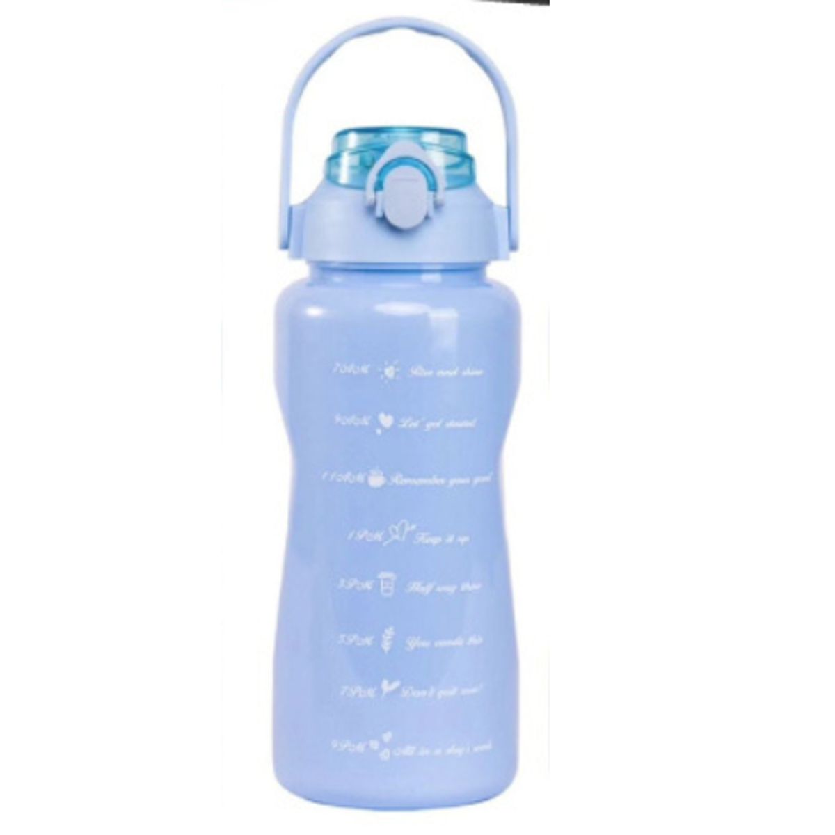 GENERICO - Botella De Agua Motivacional De 2 Litros AZUL