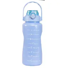 GENERICO - Botella De Agua Motivacional De 2 Litros AZUL