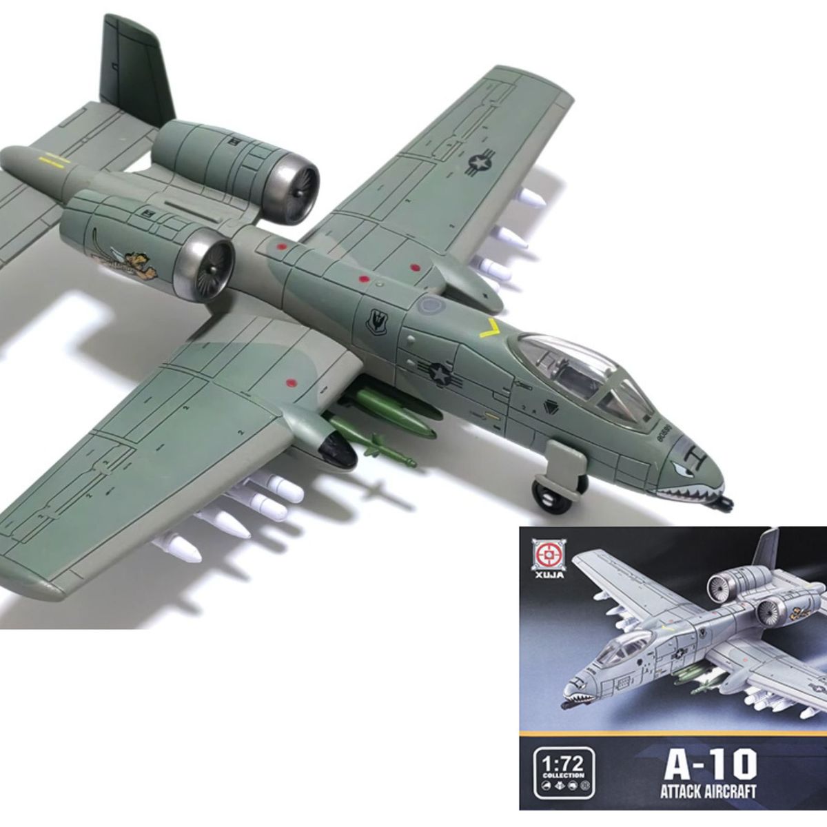 GENERICO - Avión USAF A-10C Warthog Gris Escala 172 Armable