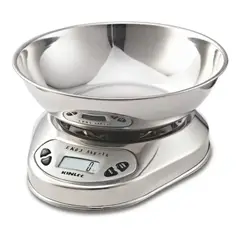 GENERICO - Balanza de Cocina Full de Acero Inoxidable 5kg con Bowl Color Plata