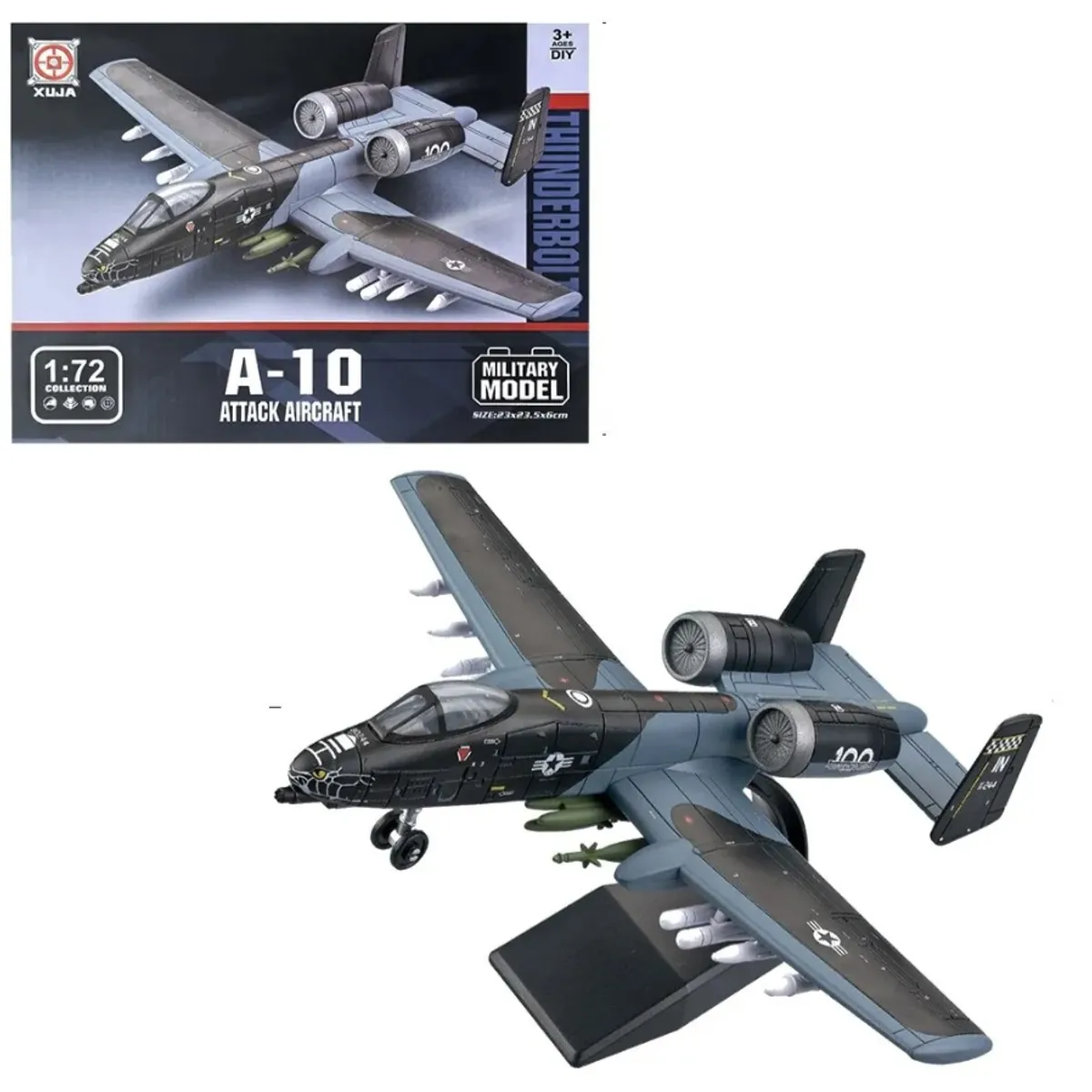 GENERICO - Avión USAF A-10C Warthog BlackSnake Escala 172 Armable