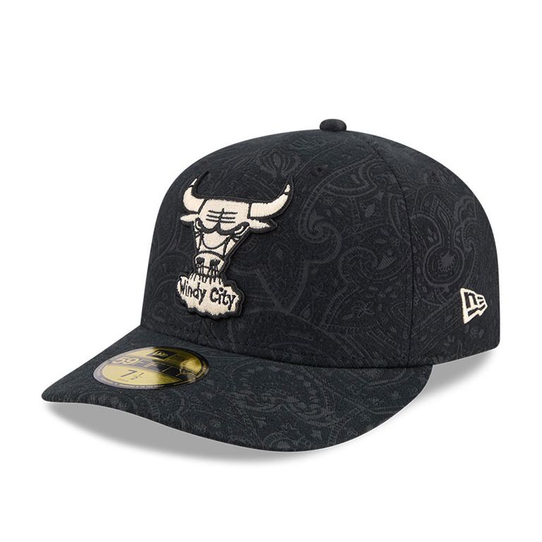 Gorra 59Fifty NBA Chicago Bulls Brushed Cotton Negro Negro 7 1/2