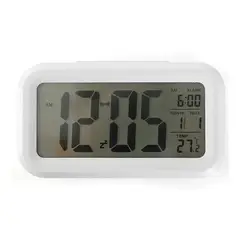GENERICO - Reloj Despertador Pantalla Led Fecha Temperatura Alarma Color Blanco