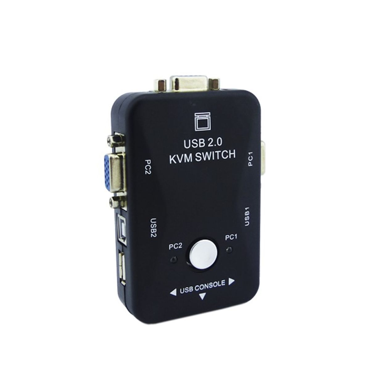 GENERICO - Switch KVM USB 2.0 Modelo KVM-21UA Conexion USB/VGA/Impresora