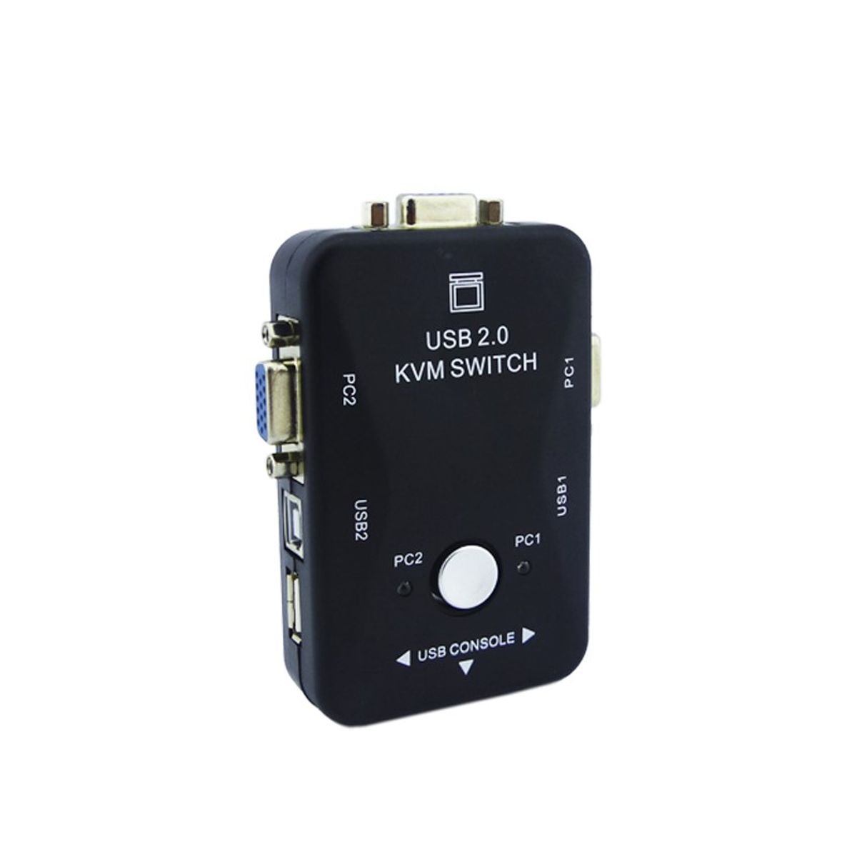 GENERICO - Switch KVM USB 2.0 Modelo KVM-21UA Conexion USB/VGA/Impresora