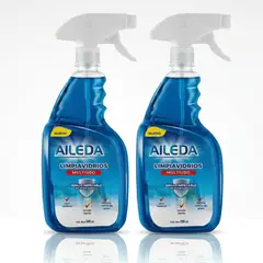 AILEDA - Pack 2 Limpia Vidrios Multiuso 500ml Atomizador