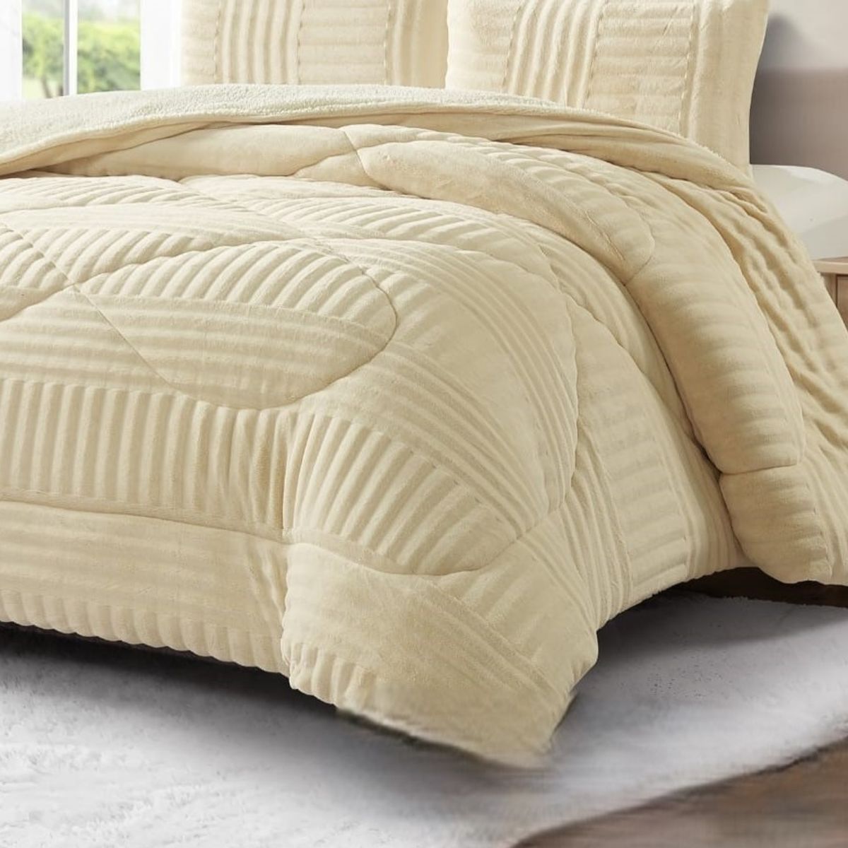 GENERICO - COBERTORES  TEXTURIZADOS PARA INVIERNO SHERPAS CON CHIPORRO