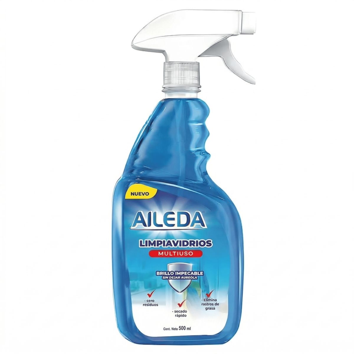 AILEDA - Pack 4 Limpia Vidrios Multiuso Aileda 500ml Atomizador