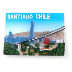 GENERICO - Imán decorativo con relieve ciudades de Chile