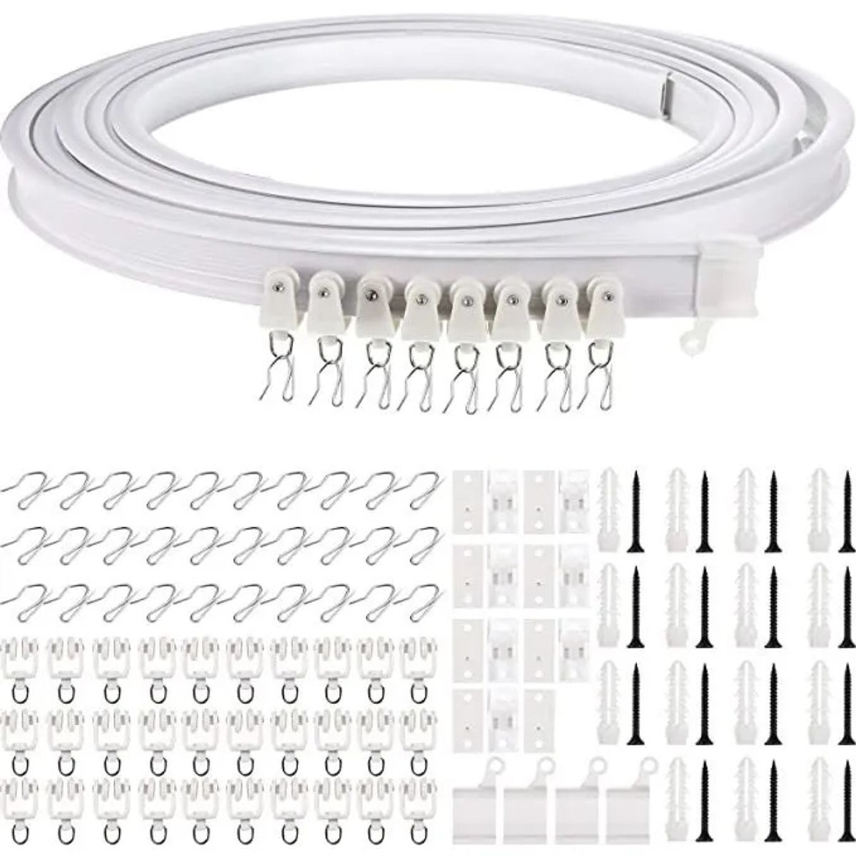 GENERICO - Riel Para Cortina De Techo Riel De Techo Soporte 5mts