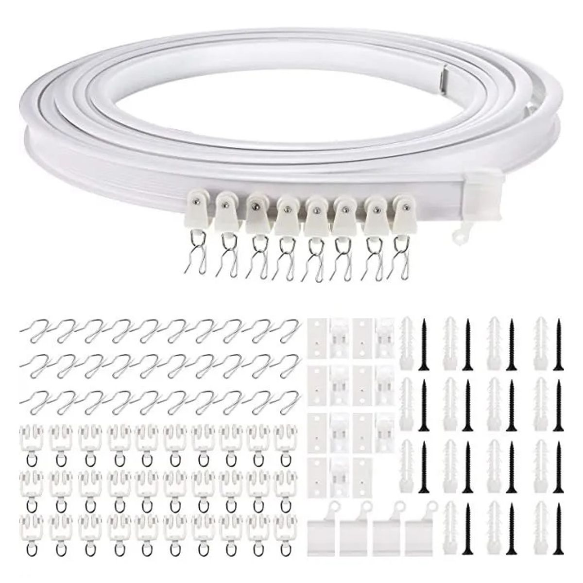 GENERICO - Riel Para Cortina De Techo Riel De Techo Soporte 5mts