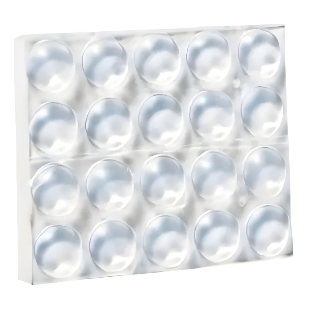 GENERICO - Pack 40 topes adhesivos de goma transparente