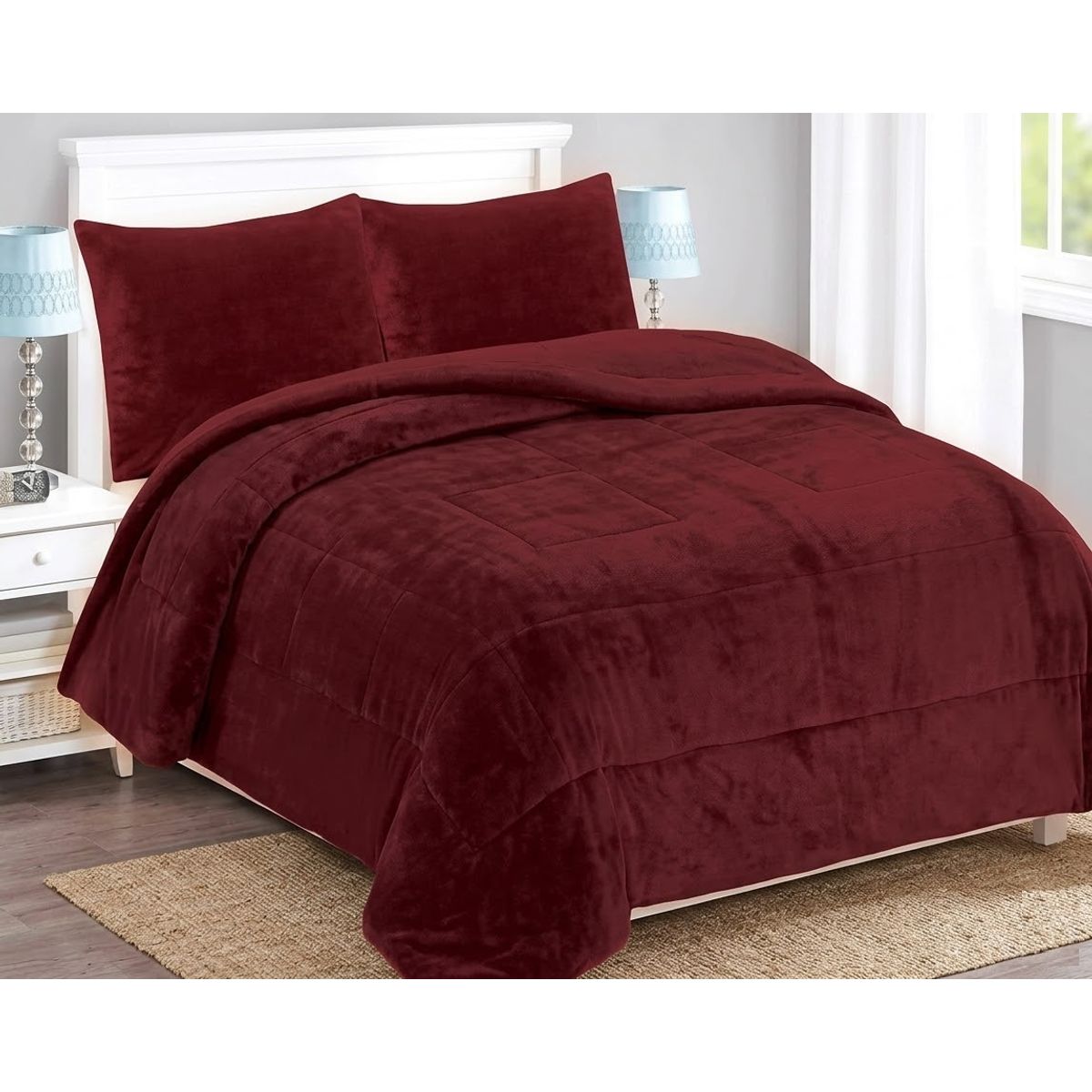 GENERICO - COBERTOR BURDEO KING DE INVIERNO PLUSH CON CHIPORRO PREMIUM FEYA-1399