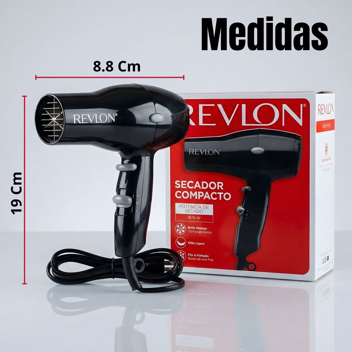 REVLON - Secador De Cabello Revlon Compacto RVDR5260BLA2 1875W Negro