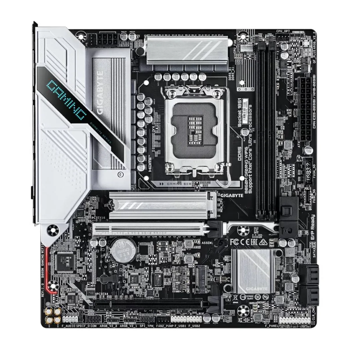 GIGABYTE - Placa Madre Gigabyte B860M GAMING WIFI6, mATX, LGA1851