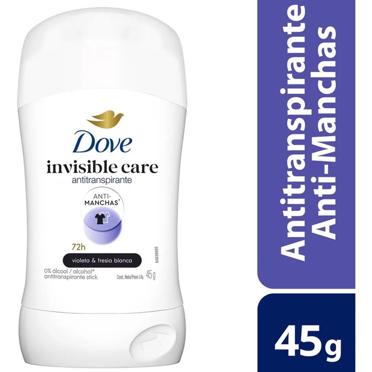 DOVE - Pack 2 Desodorante Dove Antitranspirante 45g Invisible Care