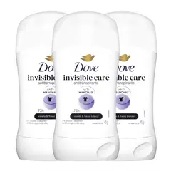 DOVE - Pack 3 Desodorante Antitranspirante 45g Invisible Care