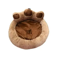 GENERICO - Camas Para Perros Cojín Huella Café XL73cmx80xm