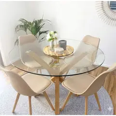 GENERICO - Comedor circular 100cm mas 4 sillas tulip