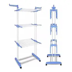 GENERICO - Tendedero Ropa Perchero Plegable Colgador 3 Niveles