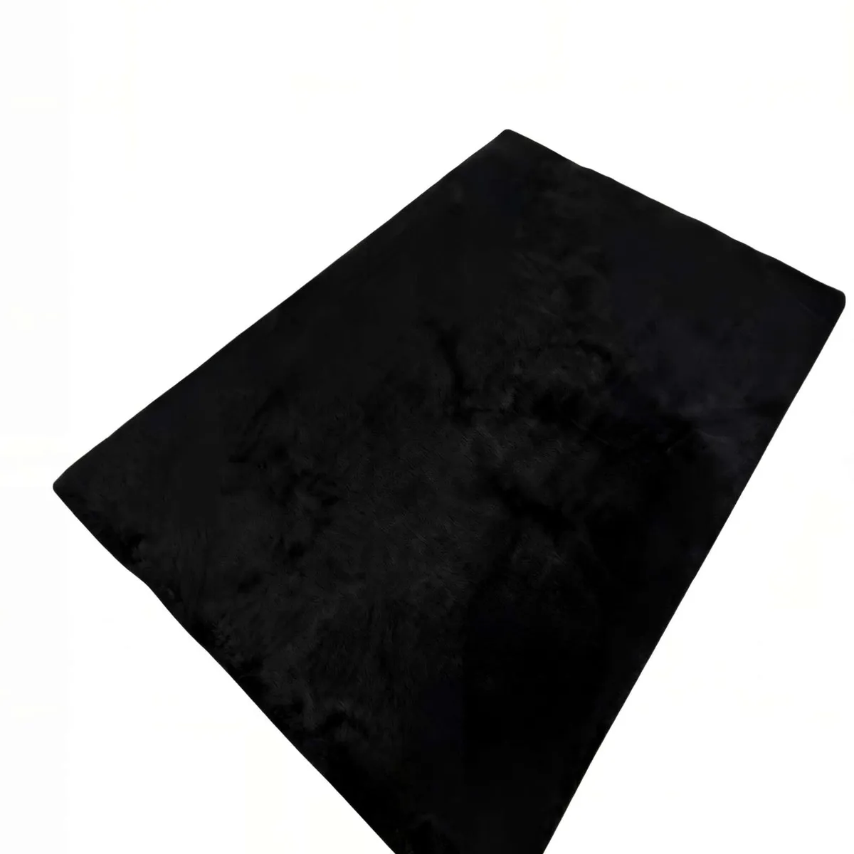 GENERICO - ALFOMBRA PELUDA 200X300 COLOR NEGRO