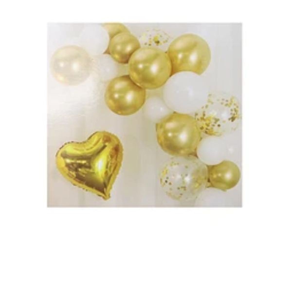 GENERICO - Set de globos color oro 25pcs