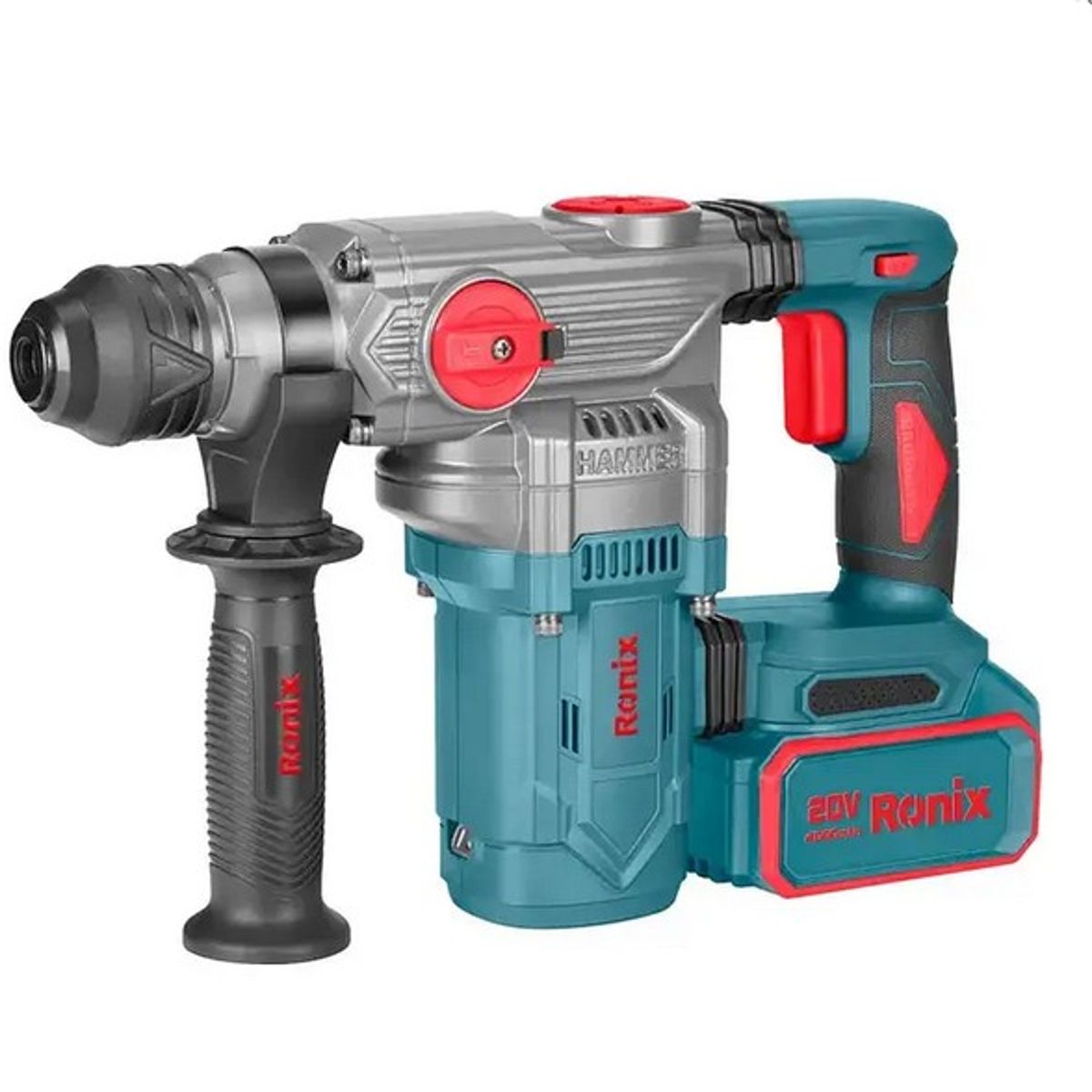 GENERICO - Rotomartillo Inalámbrico 20V 30mm + 2 Baterías 4Ah + Maleta 8679 RONIX