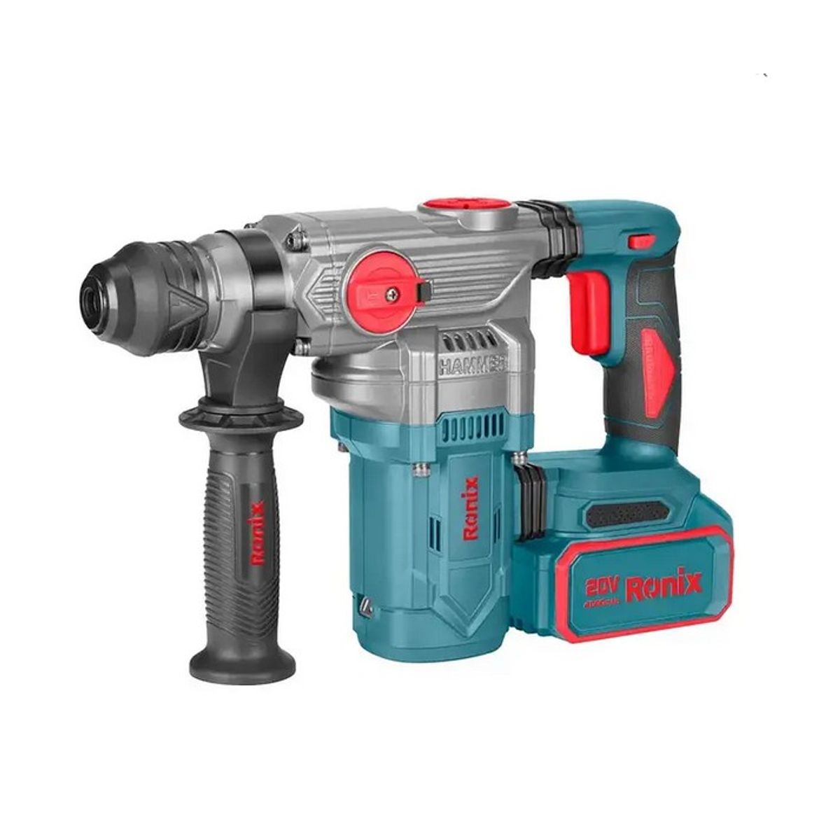 GENERICO - Rotomartillo Inalámbrico 20V 30mm + 2 Baterías 4Ah + Maleta 8679 RONIX