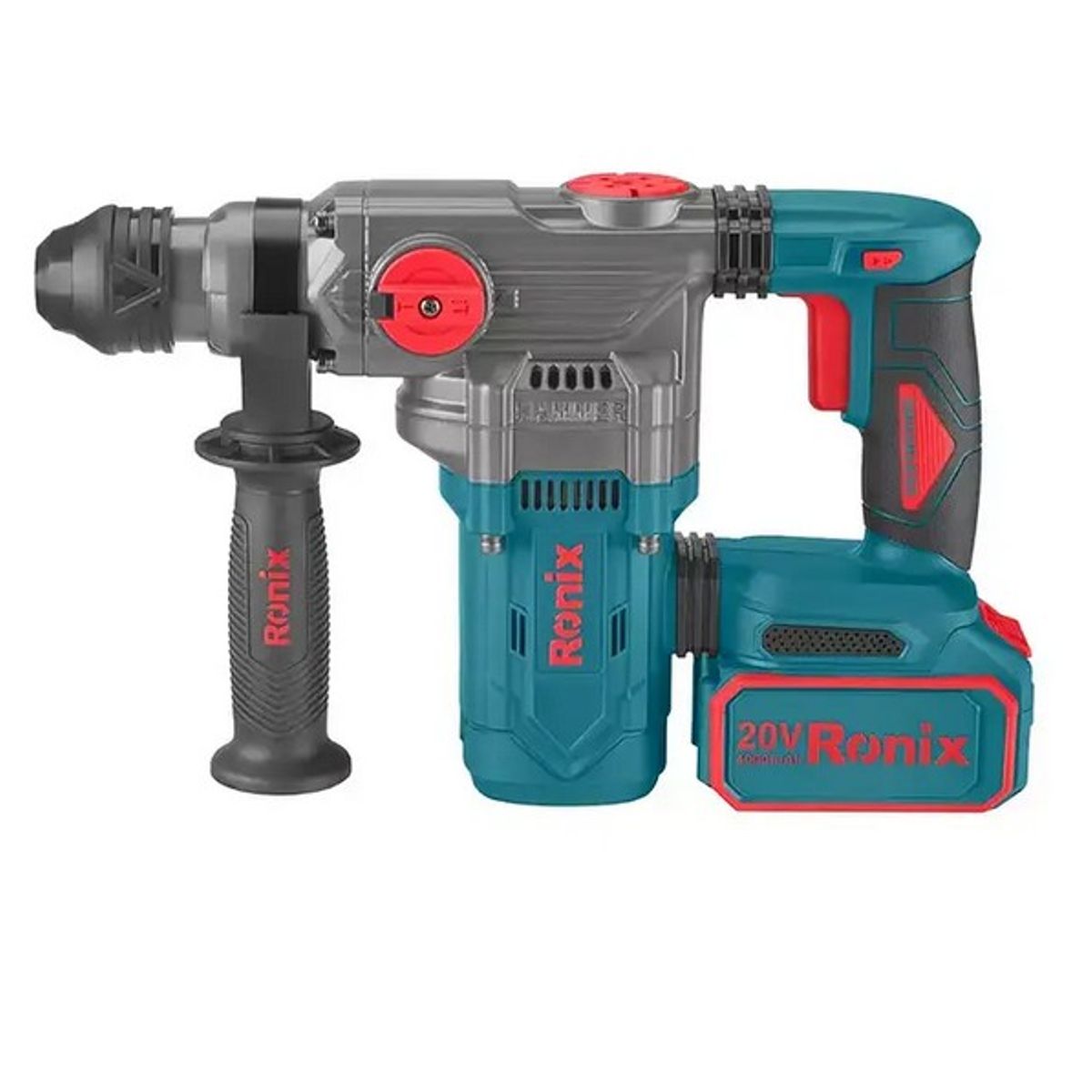 GENERICO - Rotomartillo Inalámbrico 20V 30mm + 2 Baterías 4Ah + Maleta 8679 RONIX