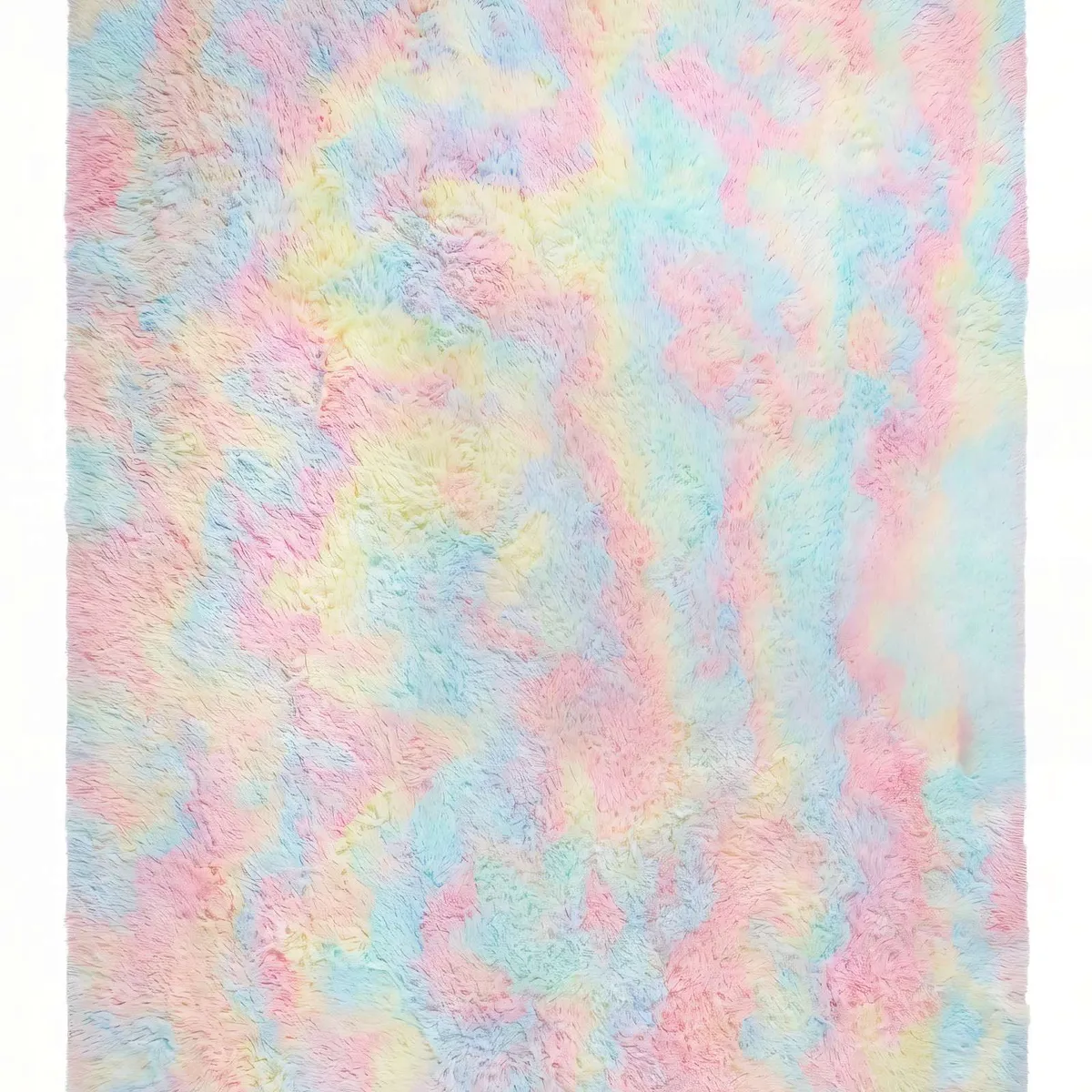 GENERICO - ALFOMBRA PELUDA 200X240  ARCOIRIS 2
