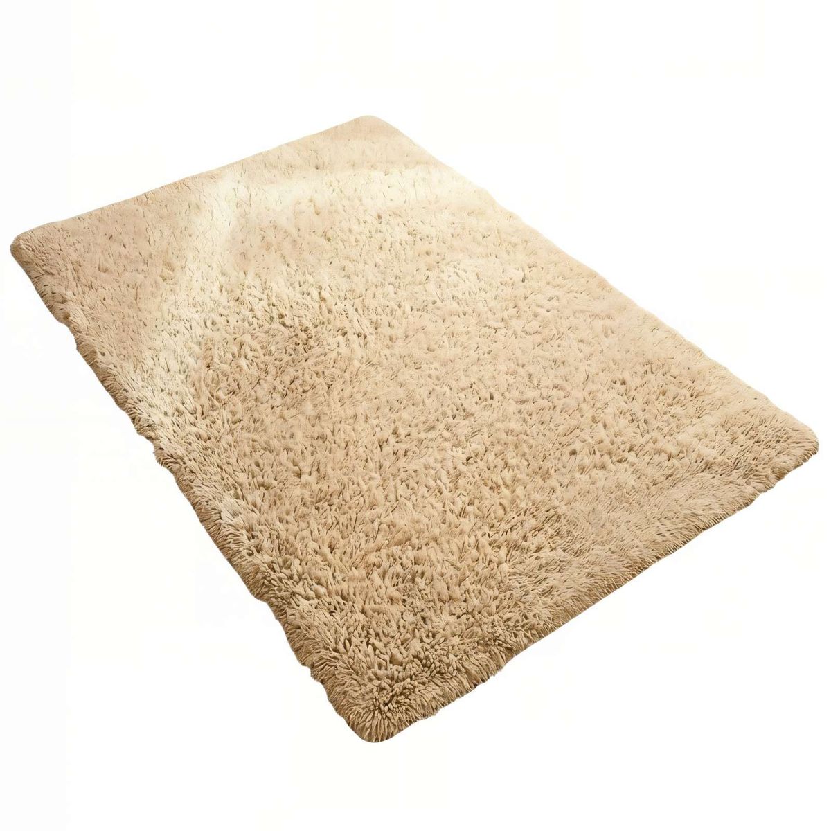 GENERICO - ALFOMBRA PELUDA 200X240  COLOR BEIGE 2